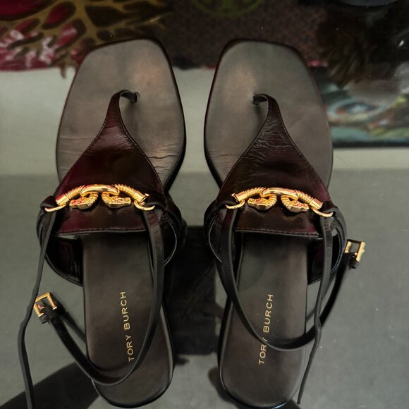 Tory Burch Jessa T-strap Sandal - Perfect Black - Picture 4 of 7